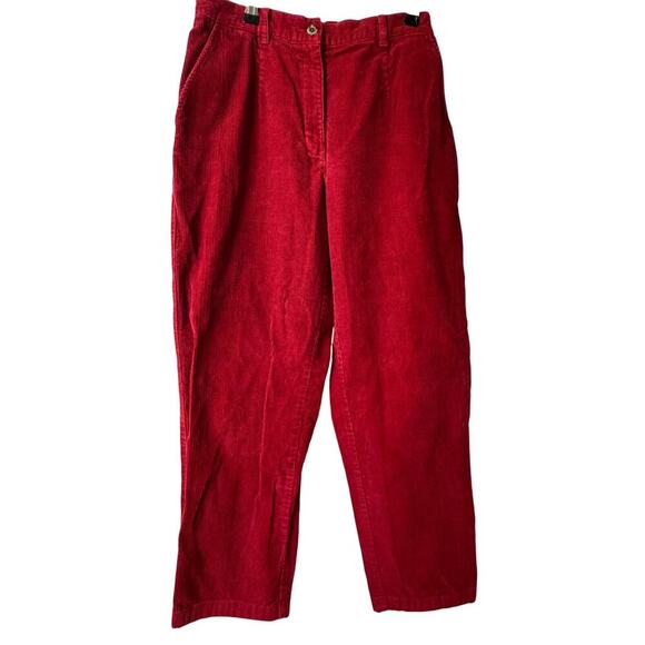 Vintage L.L. Bean corduroy Red Pants - Picture 1 of 9